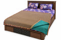 Koudi Mane Premium 100% Cotton Handmade Koudi - Teal & Taupe l Twin 60 x 80 in